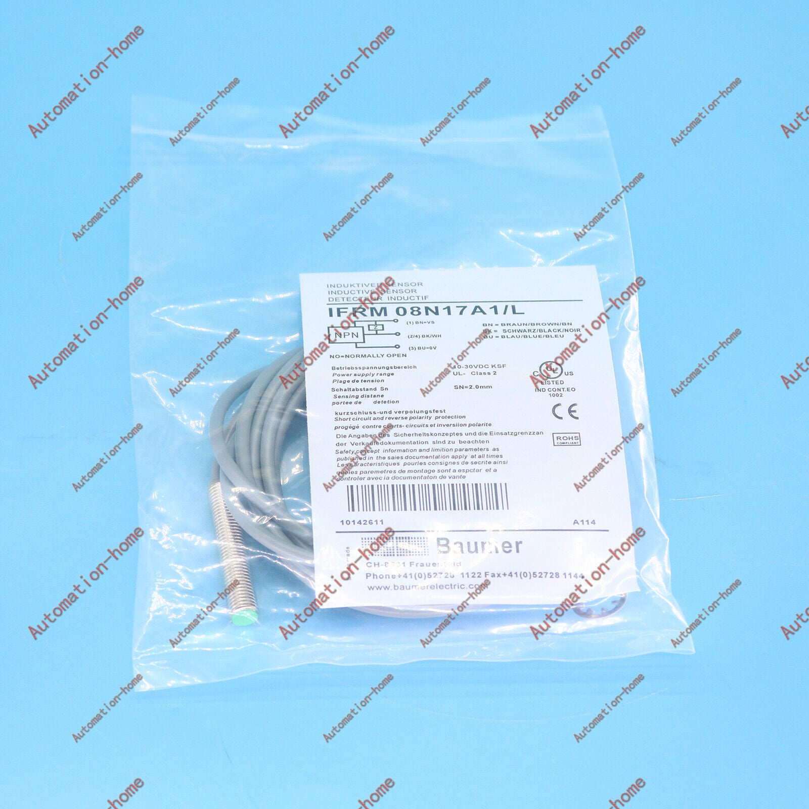 BAUMER PROXIMITY SWITCH IFRM 08N17A1/L NIB - BAUMER
