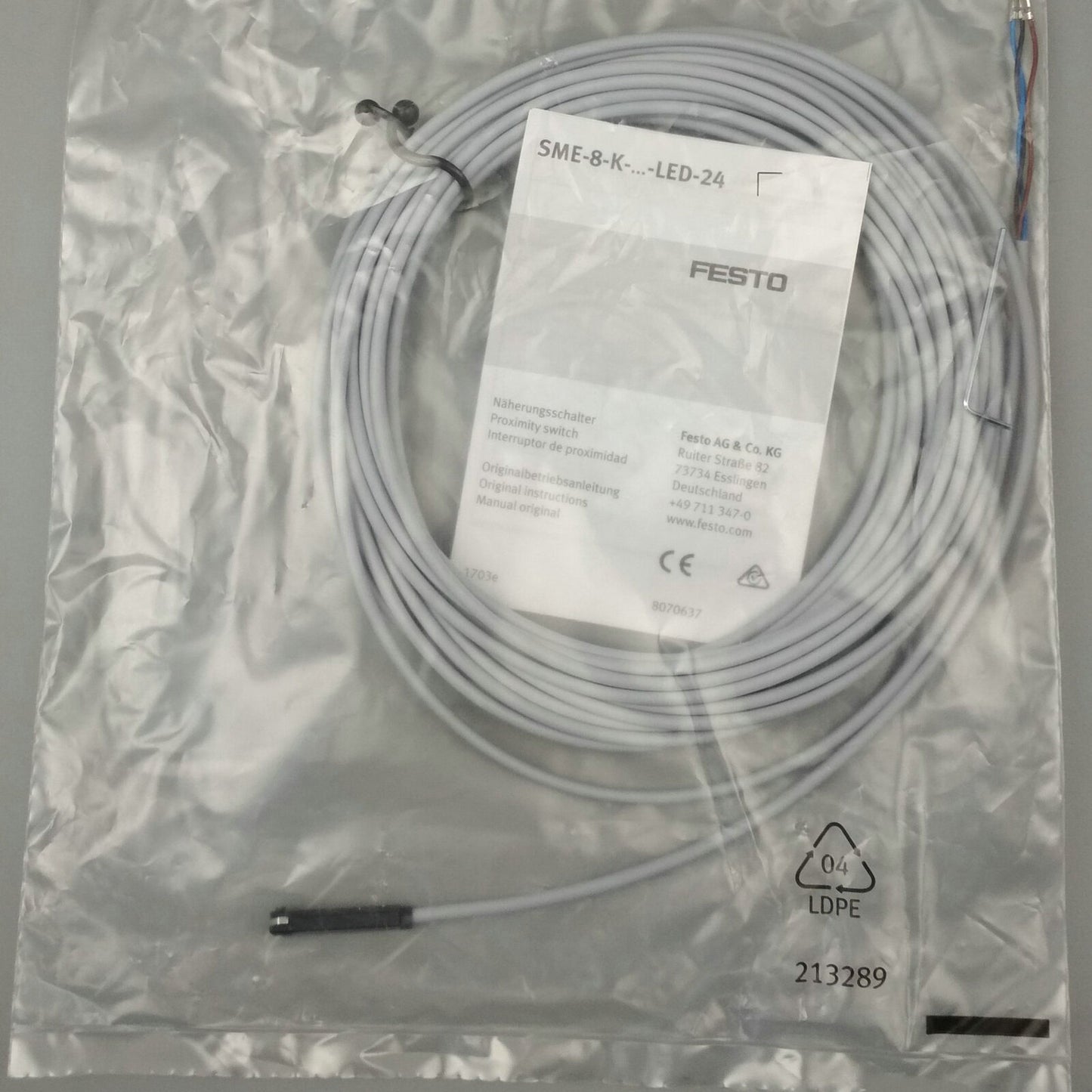 FESTO ONE SME-8-K-7,5-LED-24 Proximity Switch Spot Light - FESTO