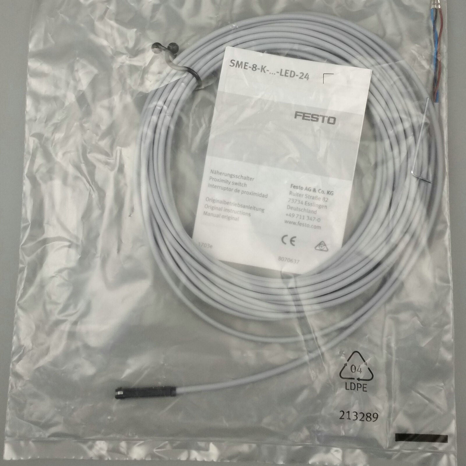 FESTO ONE SME-8-K-7,5-LED-24 Proximity Switch Spot Light - FESTO