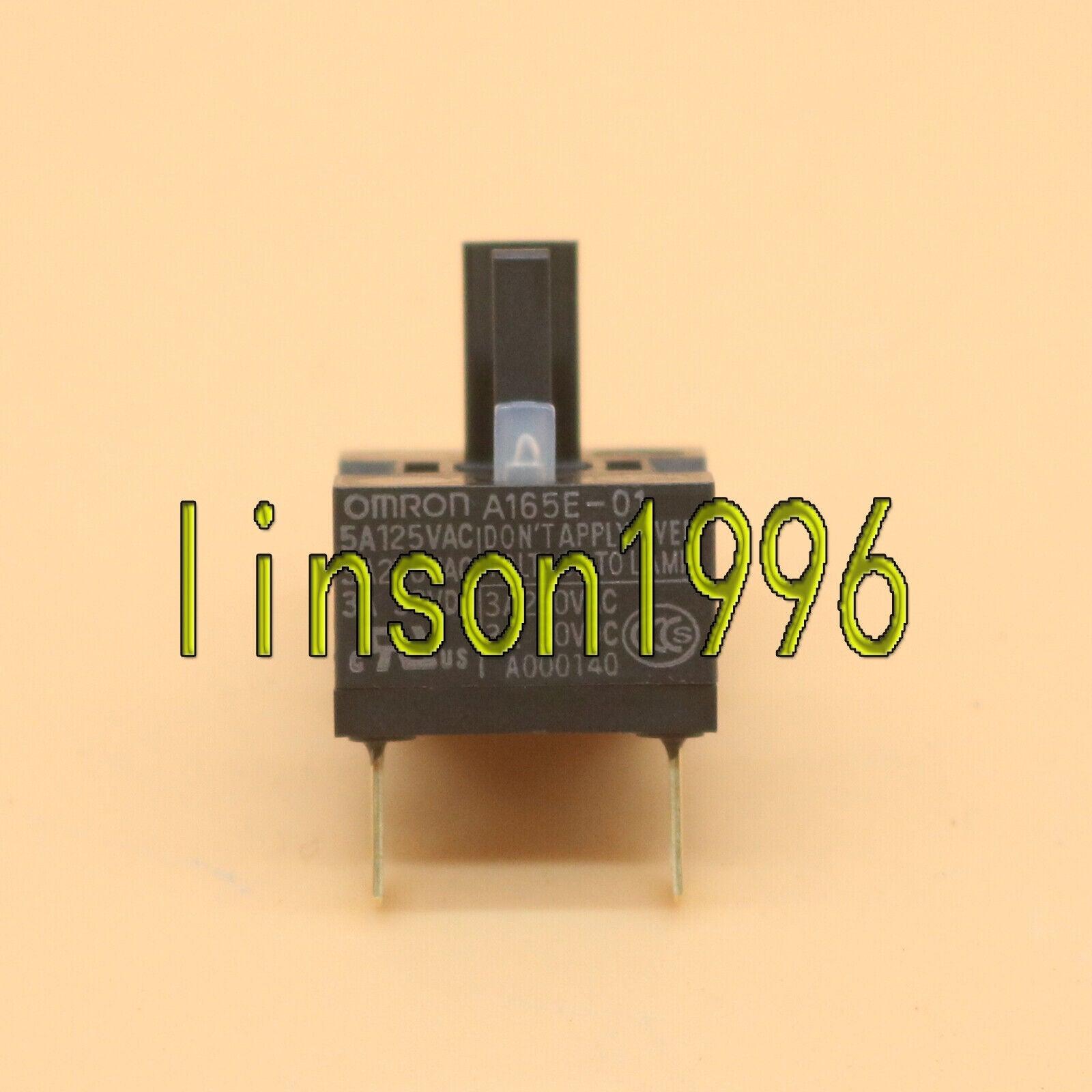 New ONE Omron A165E-01 Pushbutton Switch Red – - OMRON