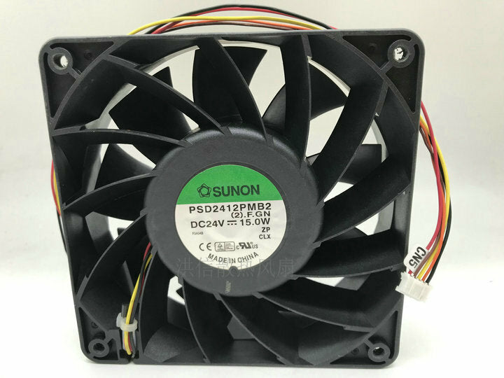 1pcs SUNON PSD2412PMB2 12038 24V 15W double ball speed measuring fan