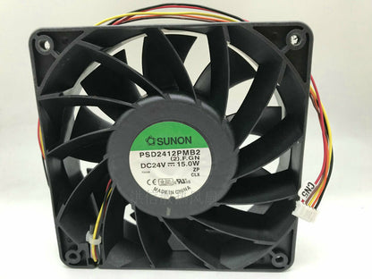 1pcs SUNON PSD2412PMB2 12038 24V 15W double ball speed measuring fan