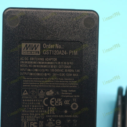 Mean Well Desktop Adapter Power Supply Charger 24V 5A - MEAN WELL