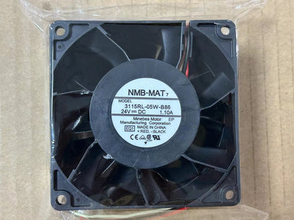 new NMB-MAT 3115RL-05W-B86 24V 1.10A 8CM 4-wire inverter cooling fan title optimized - NMB-MAT