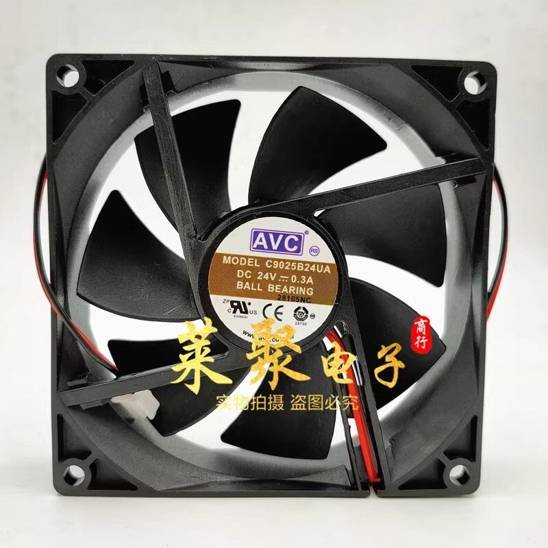 AVC C9025B24UA D24V 0.3A 2-Wire Silent Cooling Fan