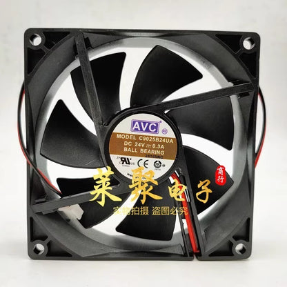 AVC C9025B24UA D24V 0.3A 2-Wire Silent Cooling Fan