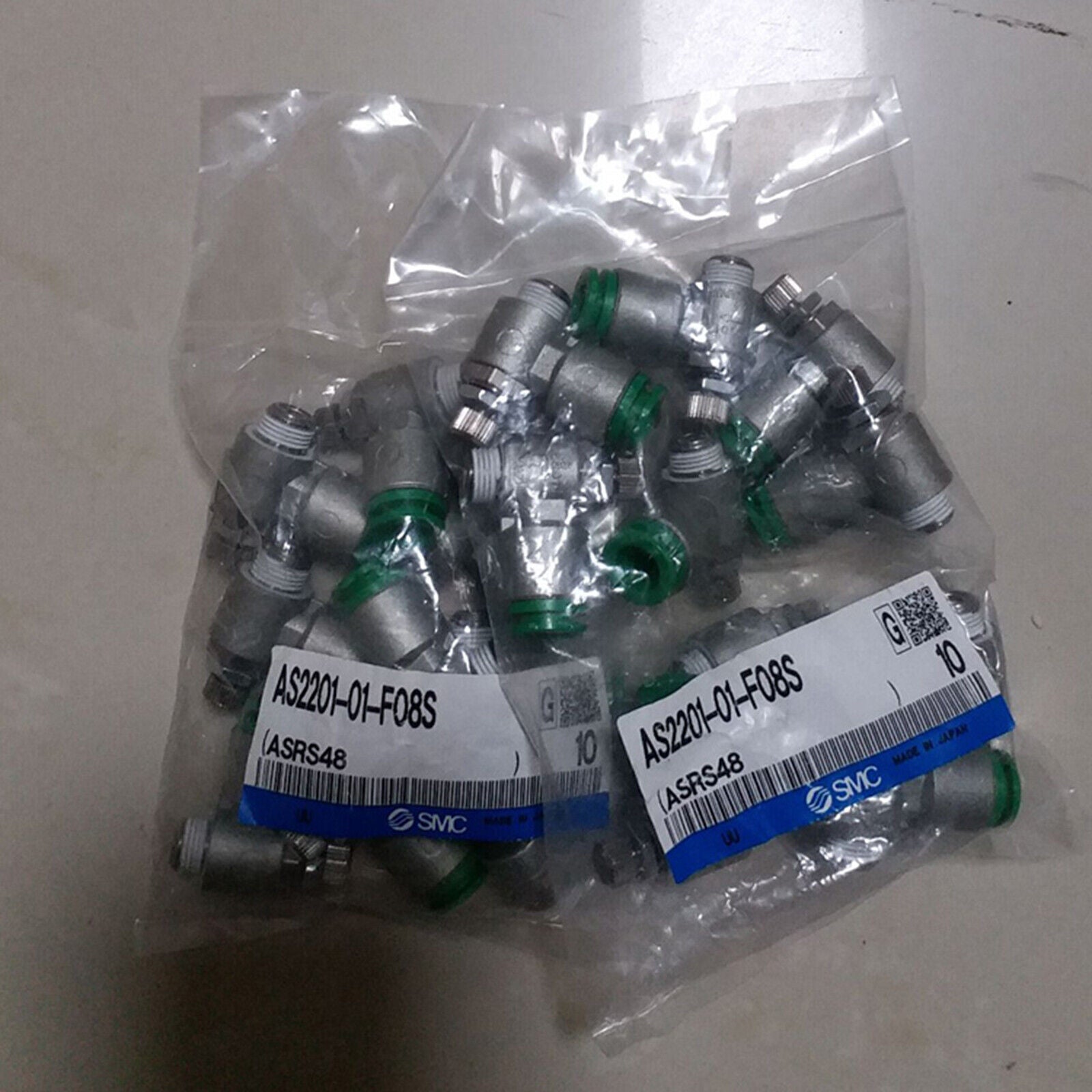 SMC SMC AS2201-01-F08S Throttle Valve Bag/10pcs - SMC