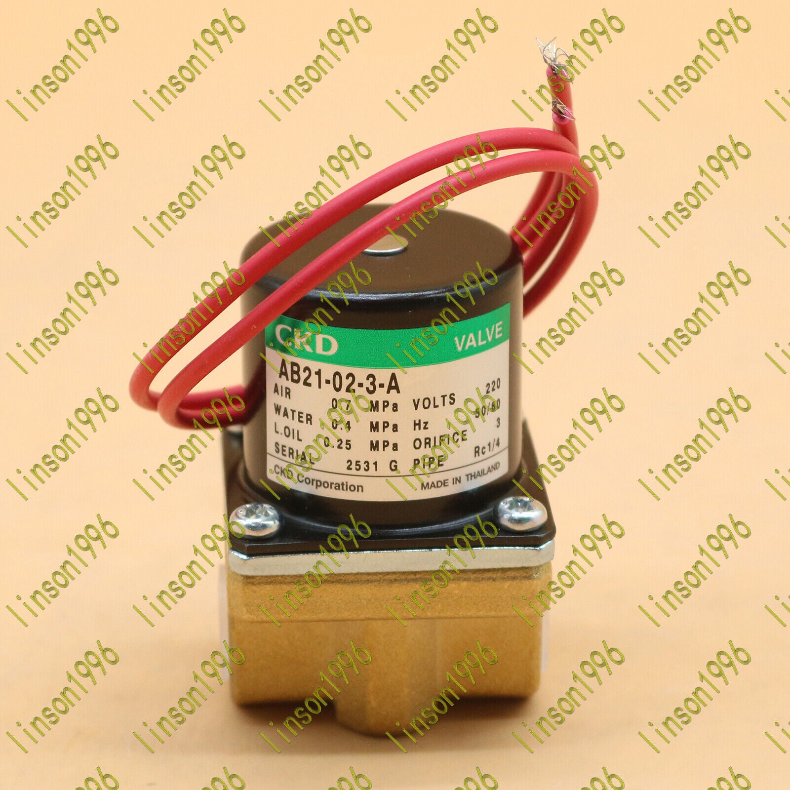 new 1PCS  CKD AB21-02-3-A-AC220V Solenoid Valve SHIP CKD