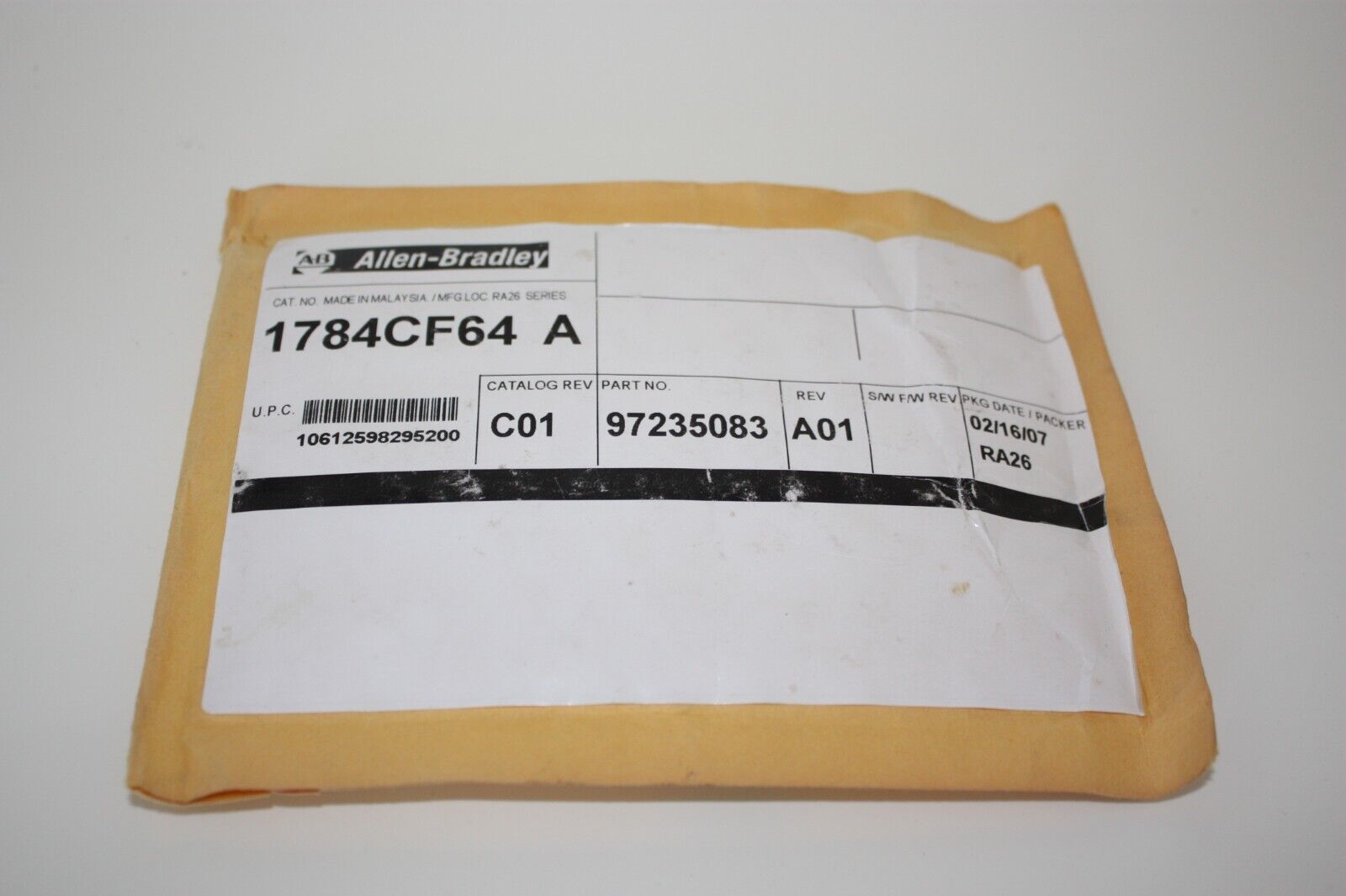1784 CF64 Compact Flash Drive 64MB NEW - ALLAN BRADLEY