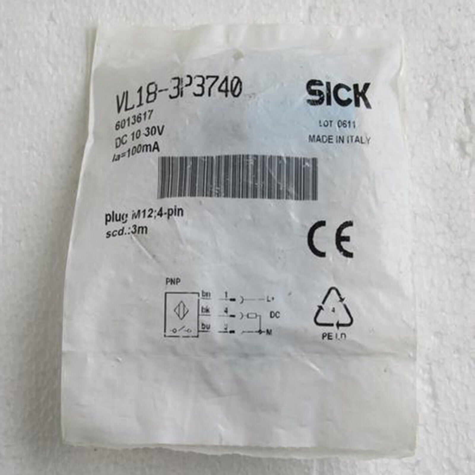 New ONE SICK Photoelectric Switch Sensor VL18-3P3740 6013617 Spot Stock - ONE SICK