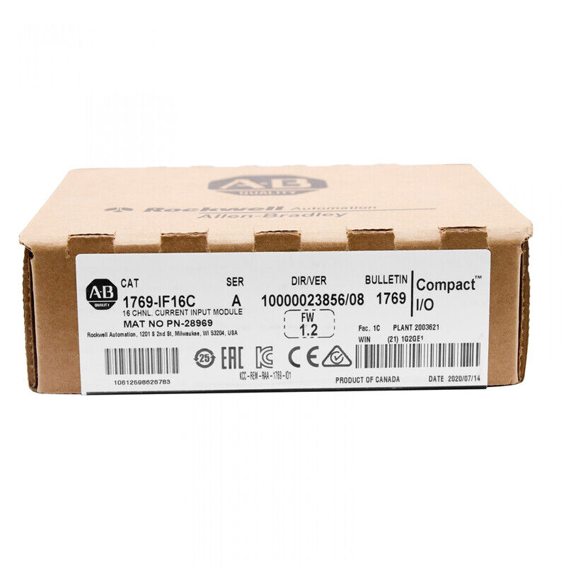 New Factory Sealed CompactLogix 16 Pt Current Module 1769IF16C - COMPACTLOGIX