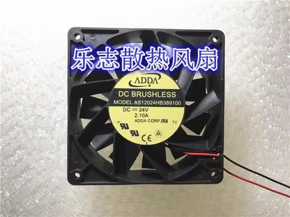 ADDA AS12024HB389100 12038 DC24V 2.10A 2-wire high airflow inverter cooling fan