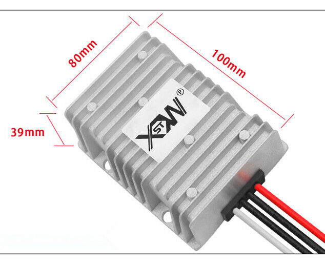 new 30-60V to 19V 30A 570W Buck Converter DC-DC Car Waterproof Power Regulator