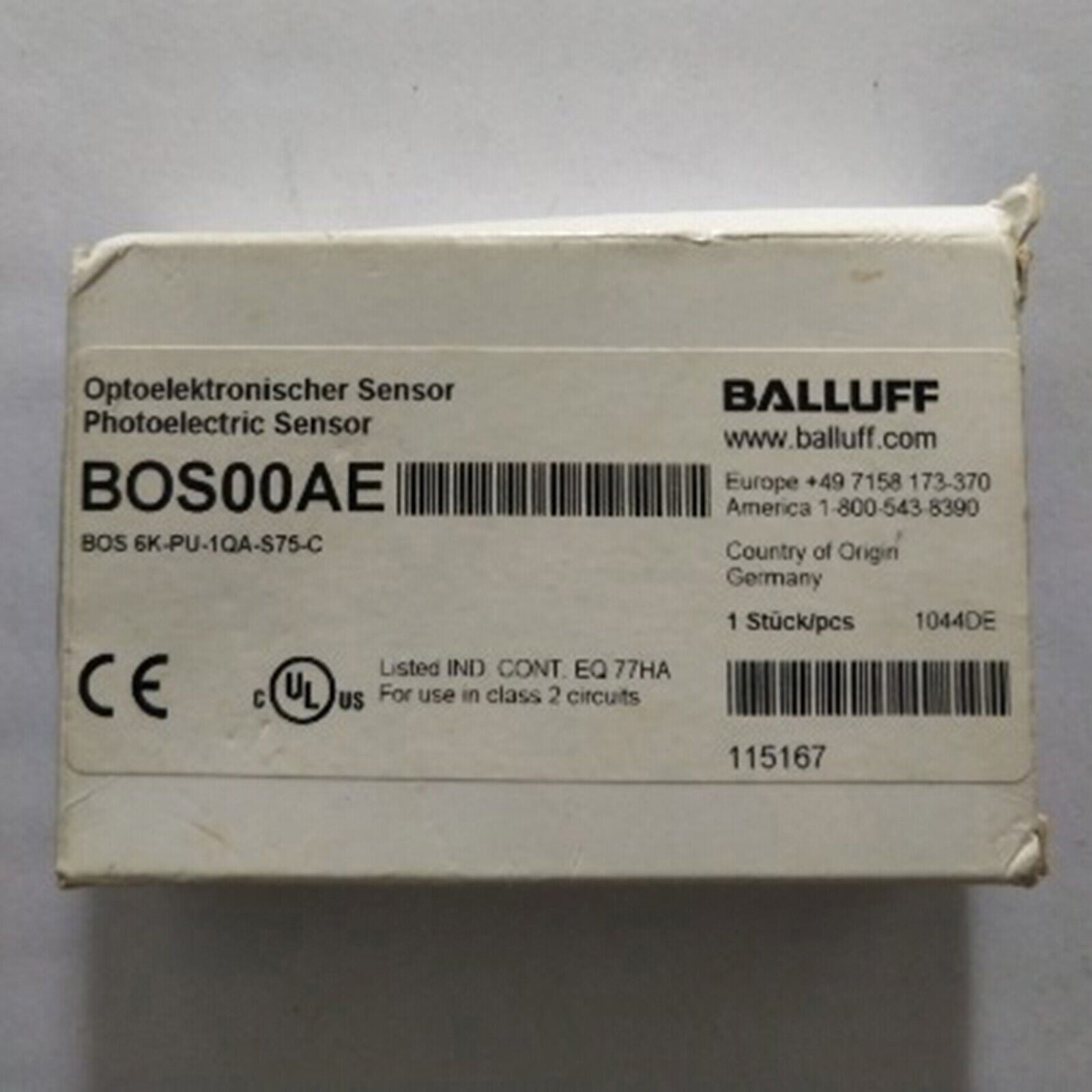 new ONE  Balluff photoelectric switch BOS 6K-PU-1QA-S75-C