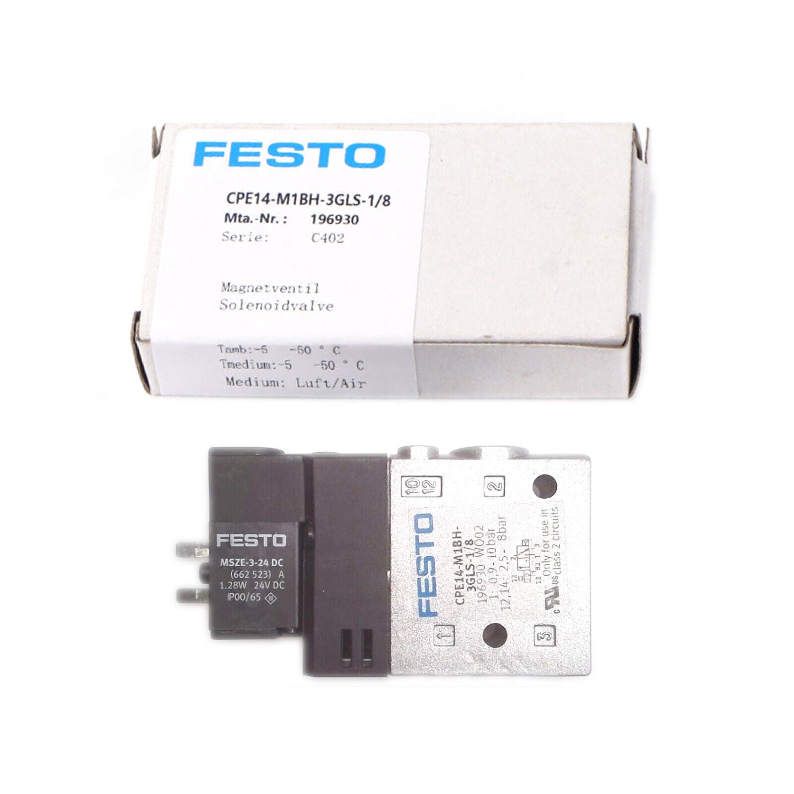 new 1pcs For Festo ones solenoid valve CPE14-M1BH-3GLS-1/8 196930 - FESTO