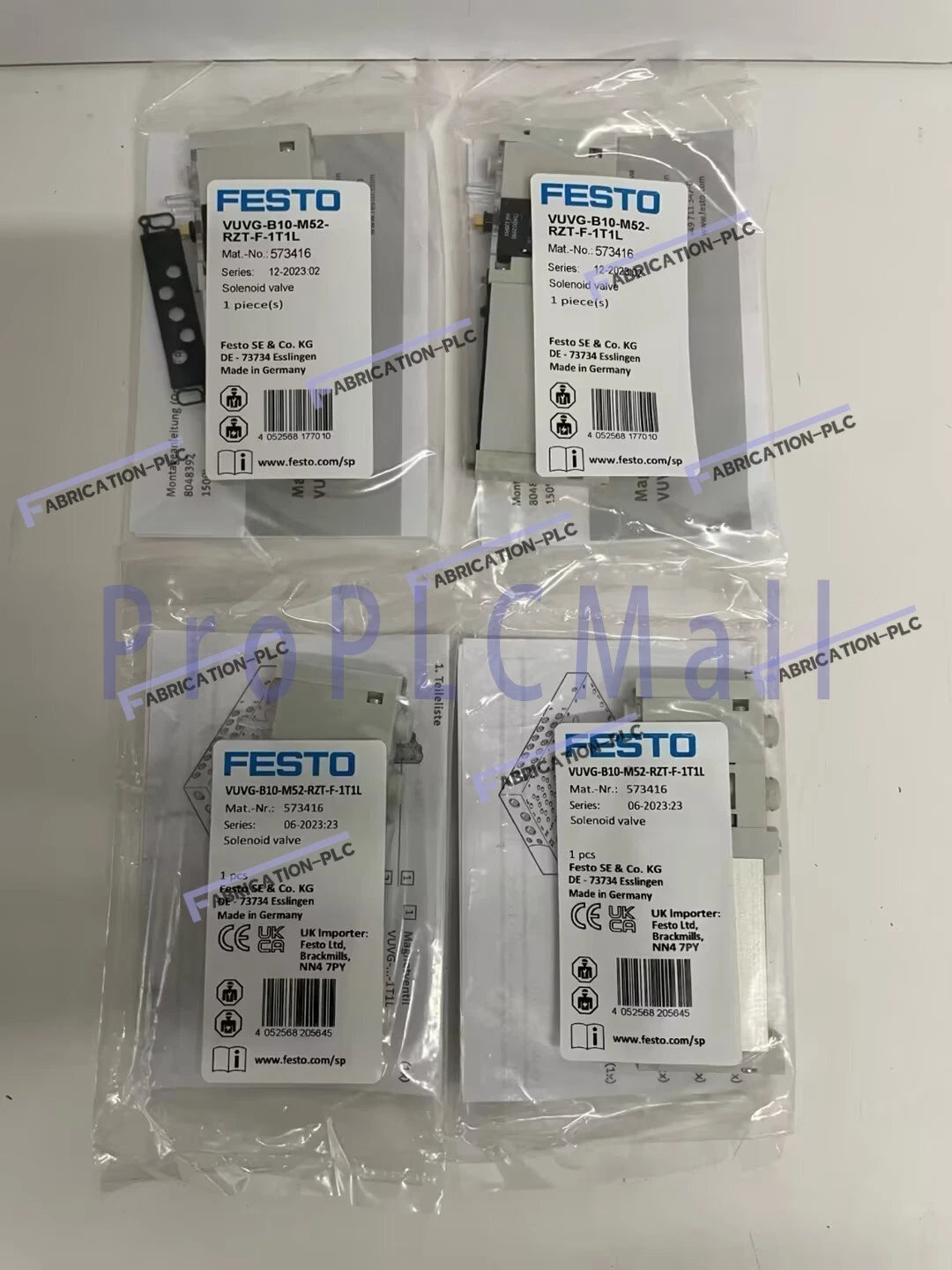 Festo VUVG-B10-M52-RZT-F-1T1L 573416 Solenoid Control Valve