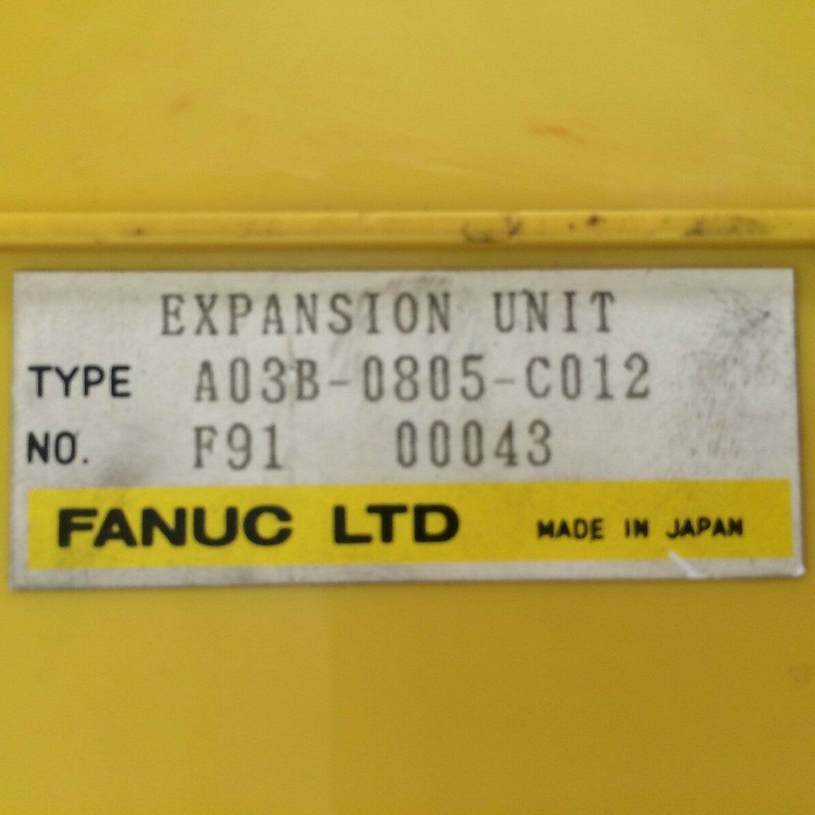 used One  GE Fanuc A03B-0805-C012 A03B0805C012 Tested in Good Condition koeed