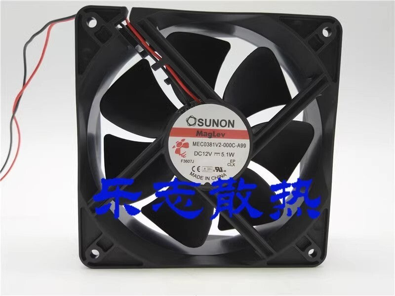 SUNON MEC0381V2-000C-A99 12038 DC12V 5.1W 2-Wire Server Cooling Fan