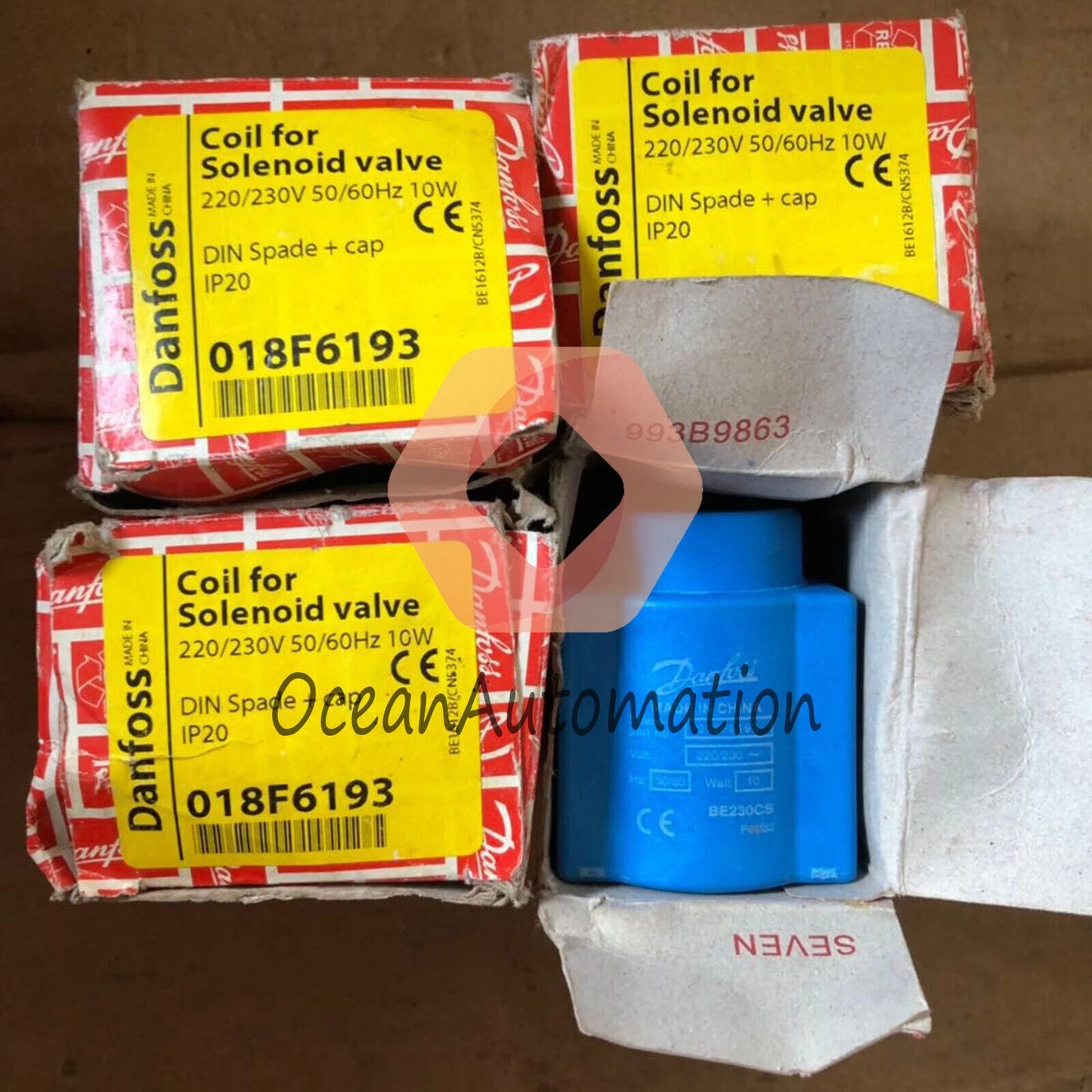 1pcs 018F6193 Solenoid Valve Coil Danfoss