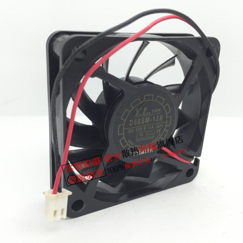 New Y.L.FAN D60SM-12B 12V 0.13A 6cm Power Inverter Cooling Fan - Y.L.FAN