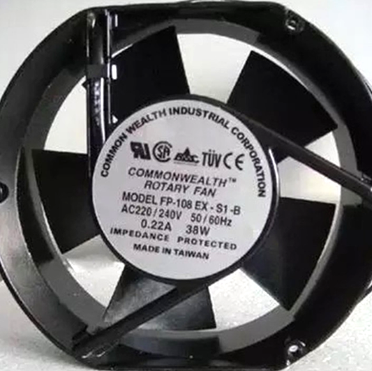 110V Ball Bearing Cooling Fan FP-108EX-S1-B COMMONWEALTH - COMMONWEALTH