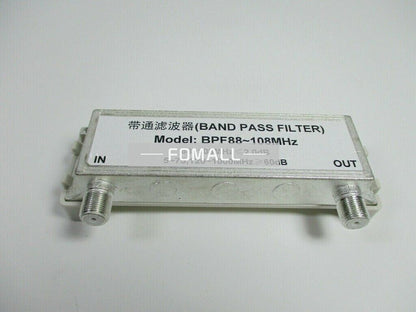 1PCS  BPF88-108MHz port impedance 75 ohms Filter Bandpass FM broadcast