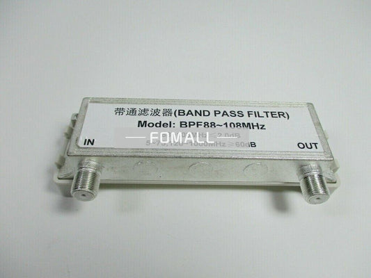 1PCS  BPF88-108MHz port impedance 75 ohms Filter Bandpass FM broadcast