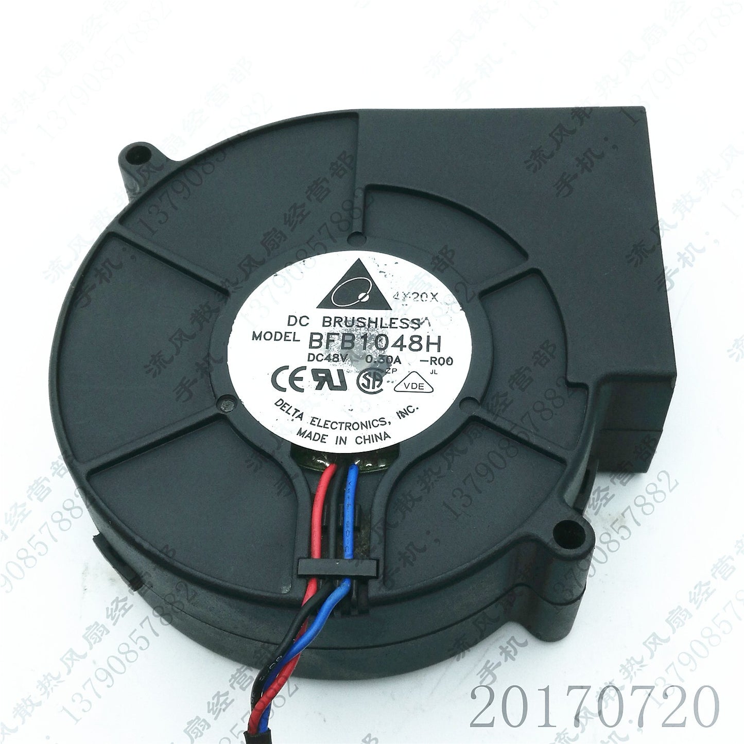 Delta BFB1048H 9733 DC48V 0.3A 9CM 3-Wire Blower Cooling Fan