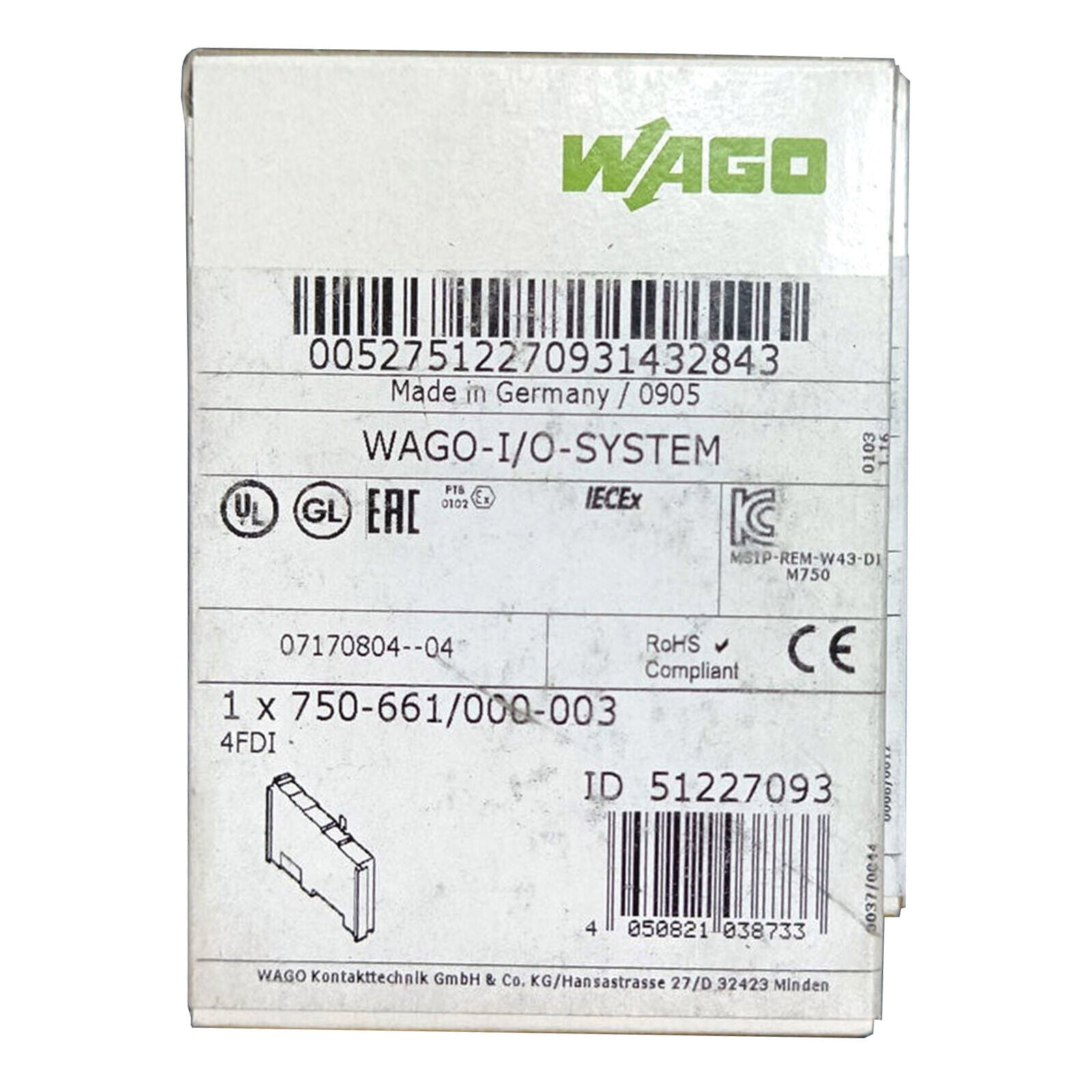 new 1PCS  WAGO 750-661/000-003 module Fast delivery#QW