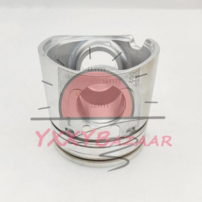 Set of 6 Piston +Ring + PISTON PIN Cummins Fits For 2004-2007 Dodge Ram 5.9L 24v