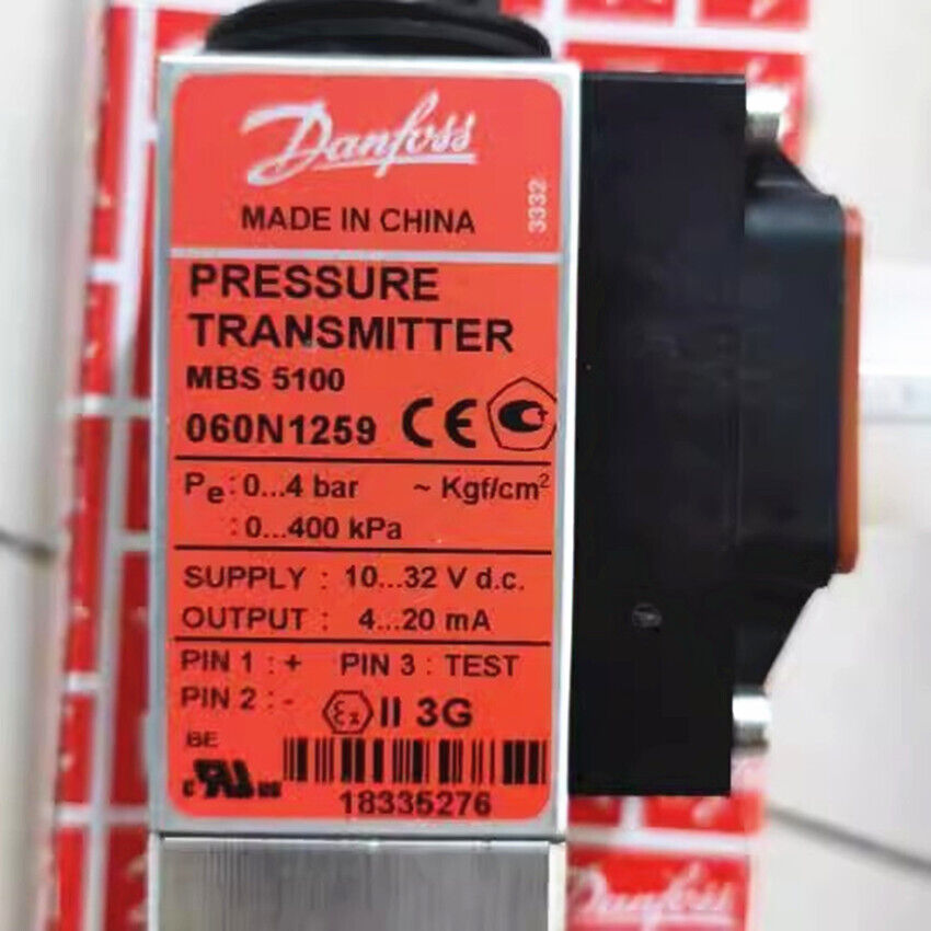 new 1pcs Danfoss MBS5100 060N1259 0-4bar Pressure Transmitter Sensor - DANFOSS