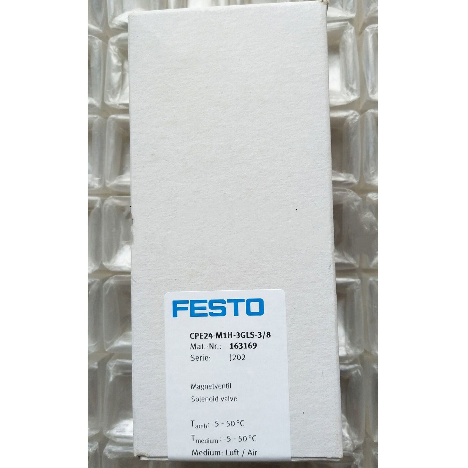 FESTO CPE24-M1H-3GLS-3/8 Solenoid Valve - FESTO