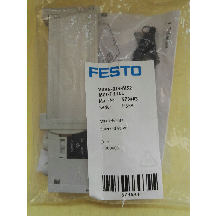 FESTO VUVG-B14-M52-MZT-F-1T1L Solenoid Valve - FESTO