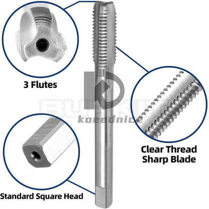 M7.5 X 1.25 Thread Tap Left Hand, HSS M7.5x1.25 Straight Fluted Machine Tap