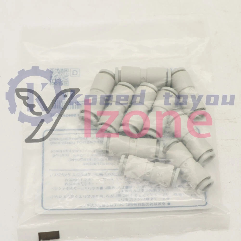 (10PCS/BOX) SMC KQ2H06-00A Push-In to Push-In Pneumatic Tubing Fitting