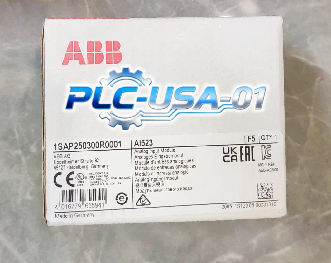 1PCS ABB AI523 1SAP250300R0001 PLC Module AI523 Fast delivery