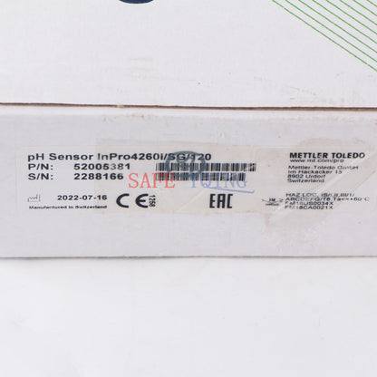 new One Mettler Toledo 52005381 PH electrode Inpro4260i/SG/120 - METTLER TOLEDO