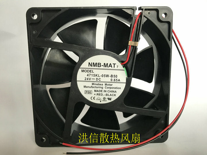 1pcs NMB 4715KL-05W-B50 DC24V 0.65A 12CM 12038 inverter cooling fan