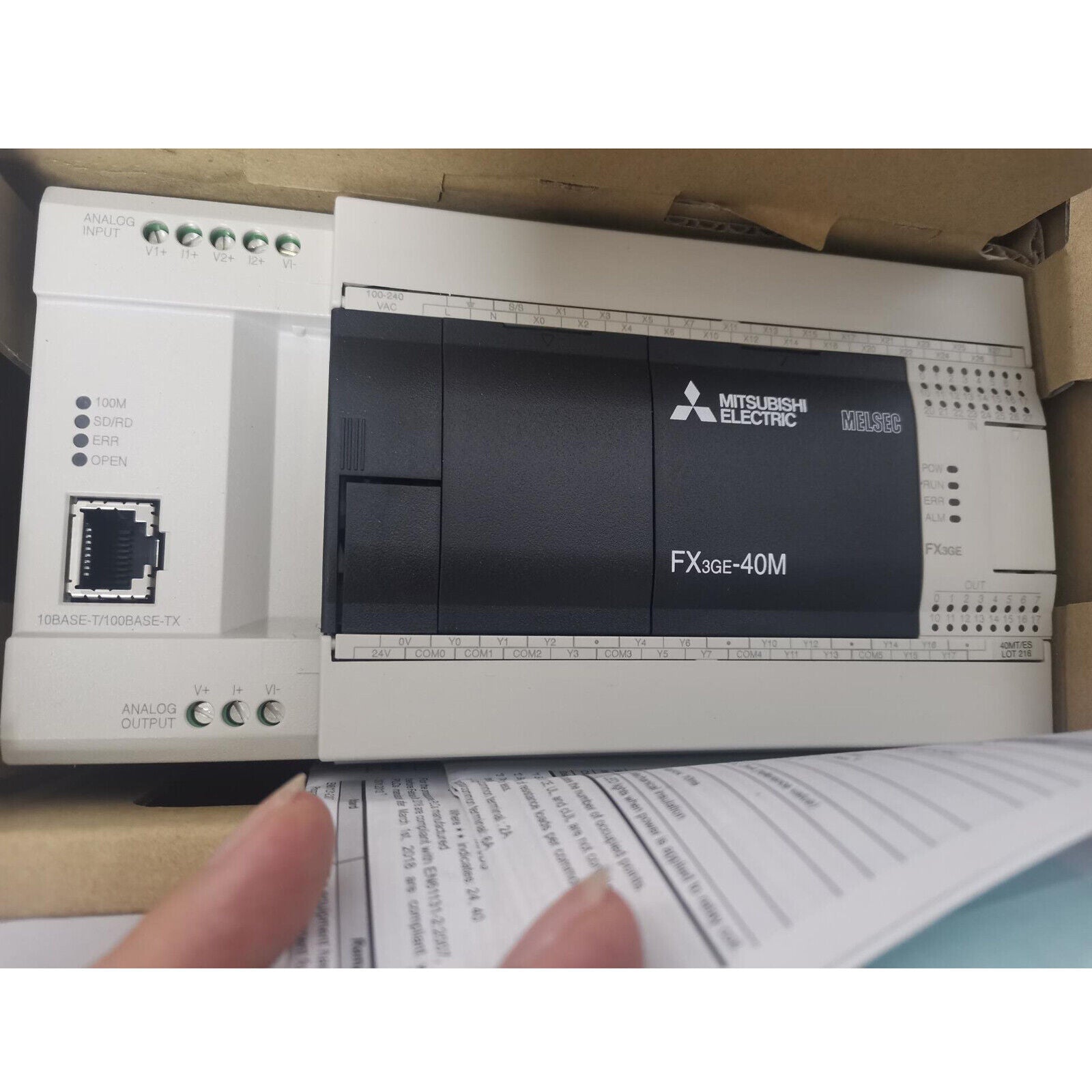 Mitsubishi FX3GE-40MT/ES PLC Module 1PC, 1 year - MITSUBISHI