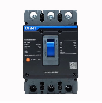 Chint NXM-250S Series NXM-250S/3300/4300B Leakage Circuit Breaker 3P 4P