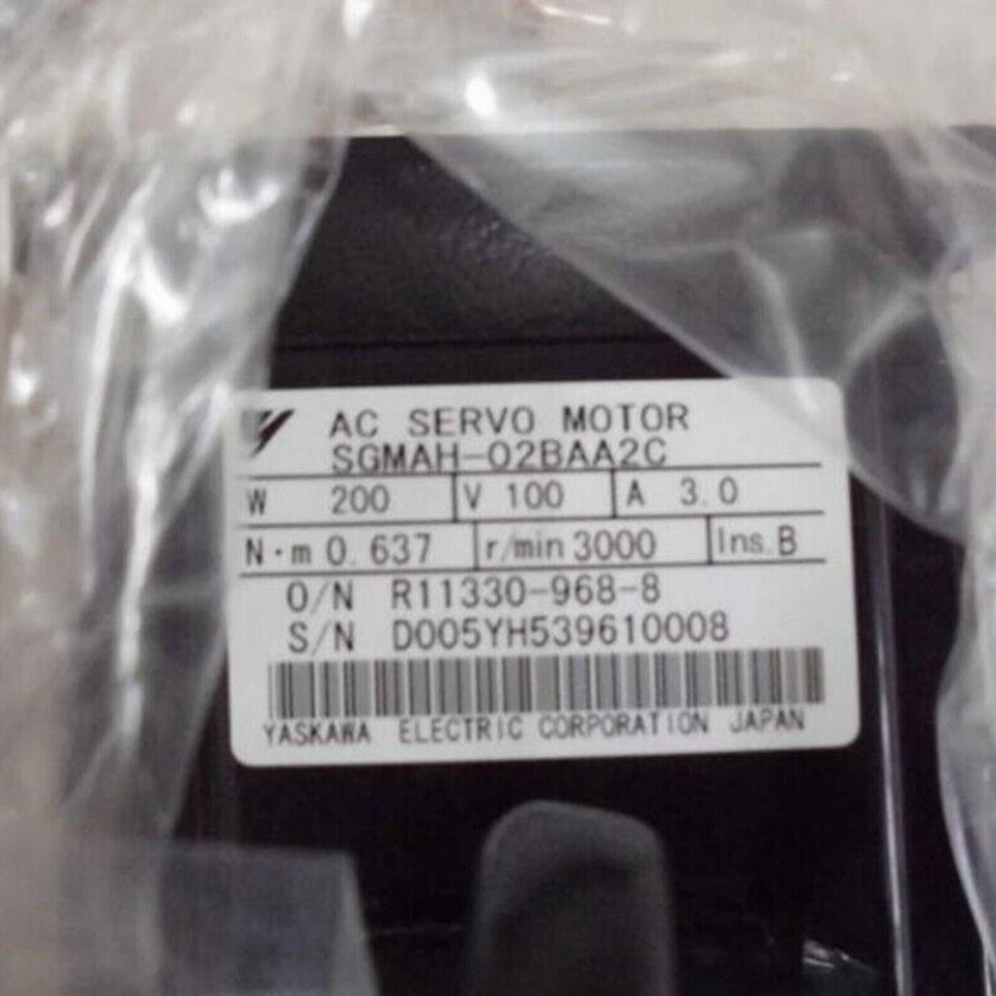 Complete 1PC Servo Motor Set YASKAWA SGMAH-02BAA2C in Box - YASKAWA