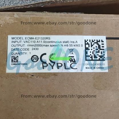 1PCS Delta ECMA-E21320RS Servo Motor