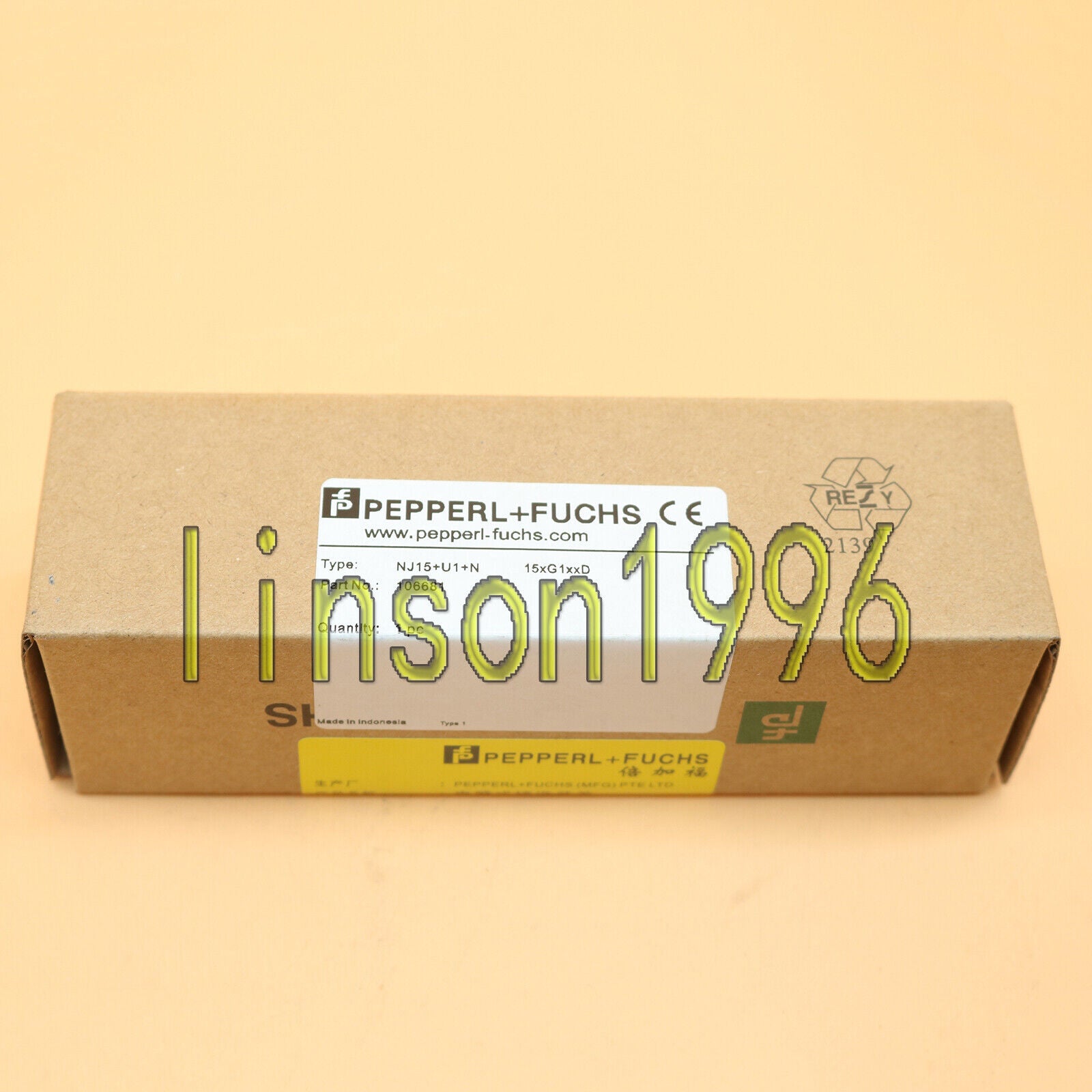 Pepperl+Fuchs Inductive Sensor Proximity Switch NJ15+U1+N - PEPPERL+FUCHS