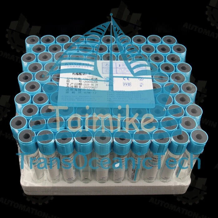 100pcs/box Blood coagulation tube 10ml sodium citrate 1:9 blood collection tube#