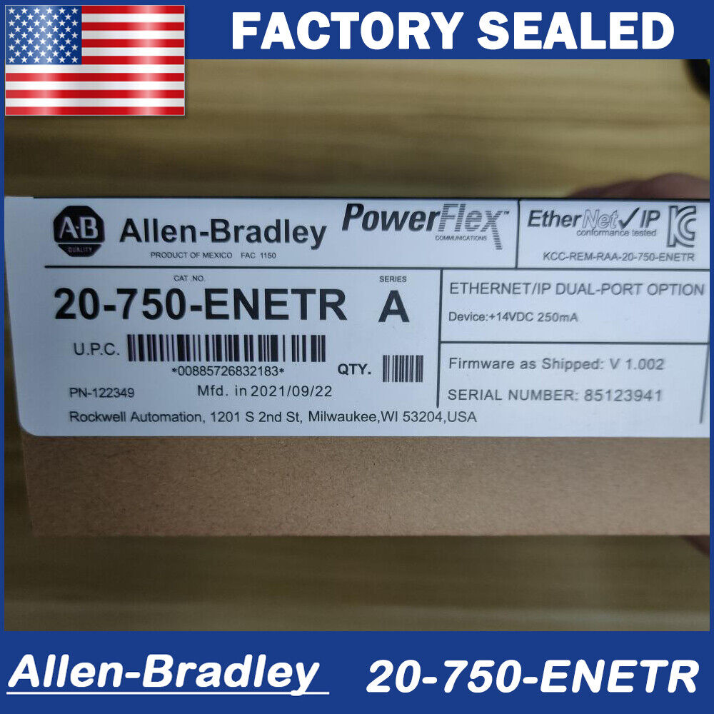 Allen/Bradley PowerFlex 750 2-P ENet/IP Module New Factory Sealed - ALLEN-BRADLEY