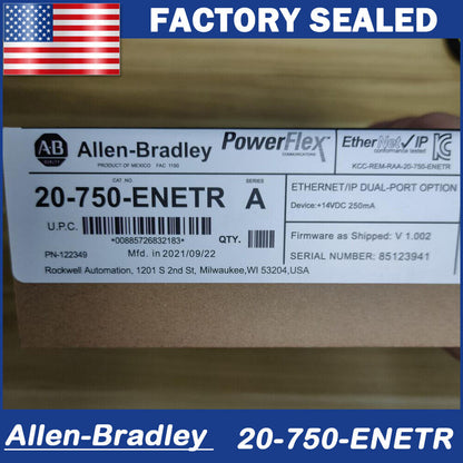 Allen/Bradley PowerFlex 750 2-P ENet/IP Module New Factory Sealed - ALLEN-BRADLEY