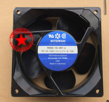 1pcs  INTERFAN PM106-115-4BT-2 115V 16 / 13W 12CM axial flow cooling fan