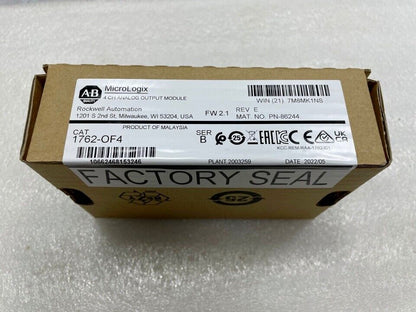 New Factory Sealed AB 1762-OF4 SER B MicroLogix Analog Output Module - MICROLOGIX