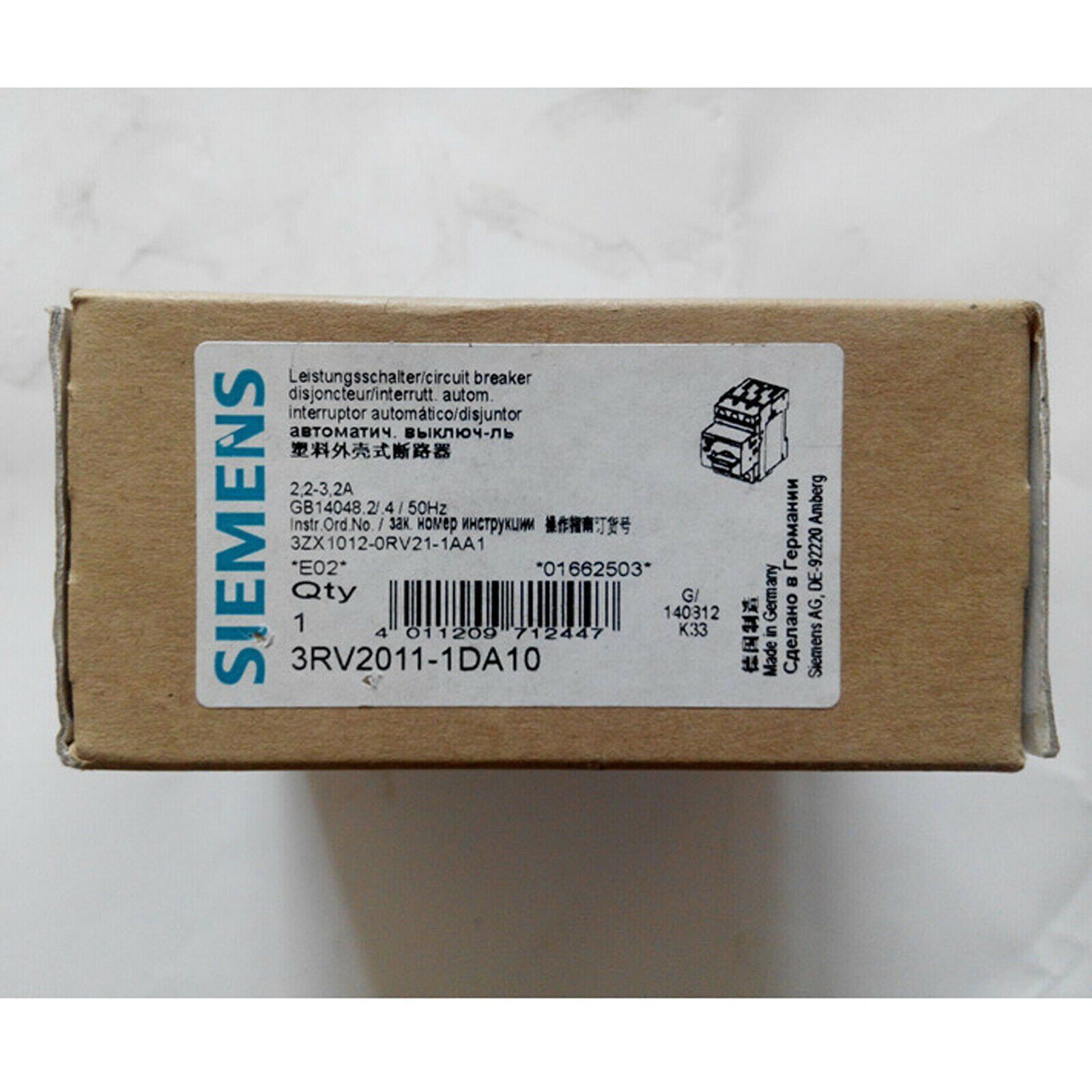 new  SIEMENS 3RV2011-1DA10 Circuit-Breaker 3RV2 011-1DA10 Fast Delivery