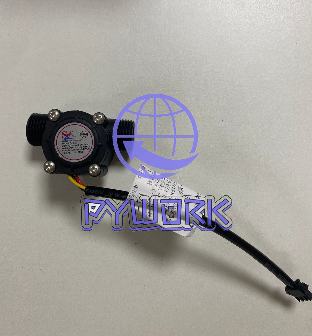 YF-S201 1/2" Water Flow Sensor 1-30L/min FOR Water Heater/Dispenser 3.5-24VDC